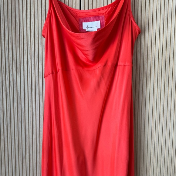 Anthropologie Elyse Slip Dress Bright Red XLP - Picture 3 of 12